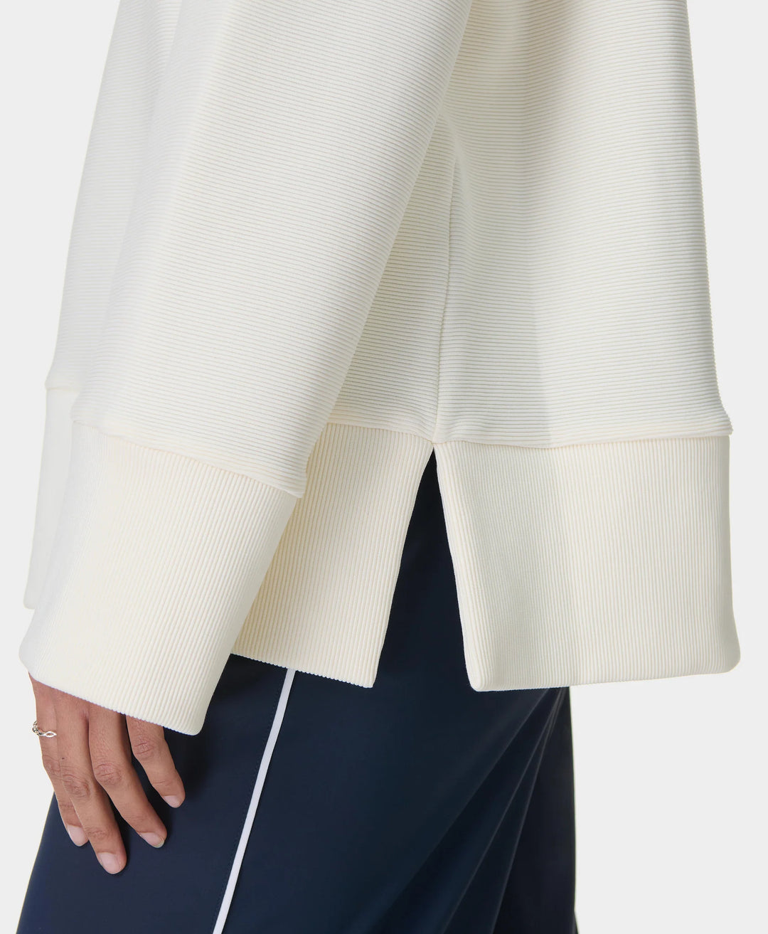 Peaceful Ribbed Sweatshirt