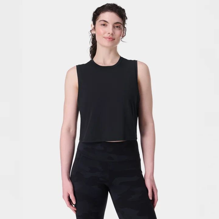 Breathe Easy Crop Muscle Tank