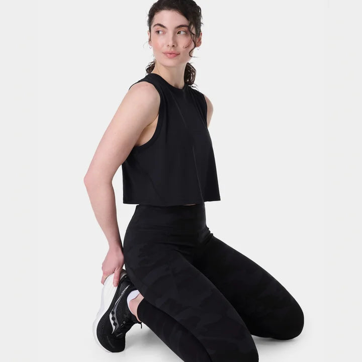Breathe Easy Crop Muscle Tank